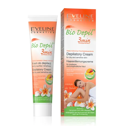 Kem tẩy lông Eveline Bio Depil 3 vùng hương xoài 125ML_EVEL3696